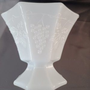 Vintage Milk Glass /Footed /Octagon/ Pedestal Compote
